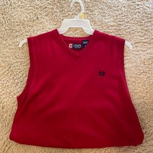 Red casual vest by Chaps